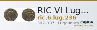 RIC VI Lugdunum 236 — CANOA