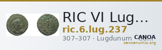 RIC VI Lugdunum 237 — CANOA