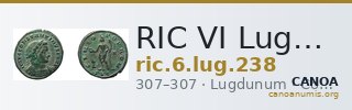 RIC VI Lugdunum 238 — CANOA