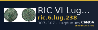 RIC VI Lugdunum 238 — CANOA