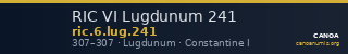 RIC VI Lugdunum 241 — CANOA
