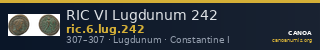 RIC VI Lugdunum 242 — CANOA