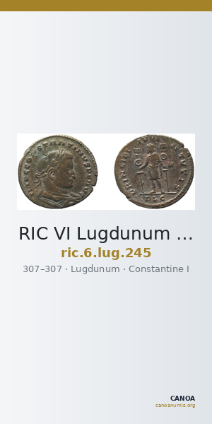 RIC VI Lugdunum 245 — CANOA