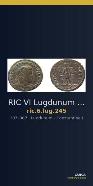 RIC VI Lugdunum 245 — CANOA