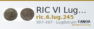 RIC VI Lugdunum 245 — CANOA