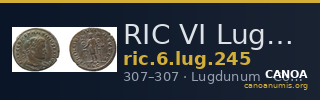 RIC VI Lugdunum 245 — CANOA