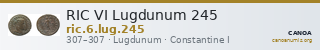 RIC VI Lugdunum 245 — CANOA