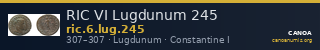 RIC VI Lugdunum 245 — CANOA