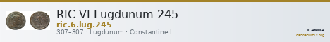 RIC VI Lugdunum 245 — CANOA