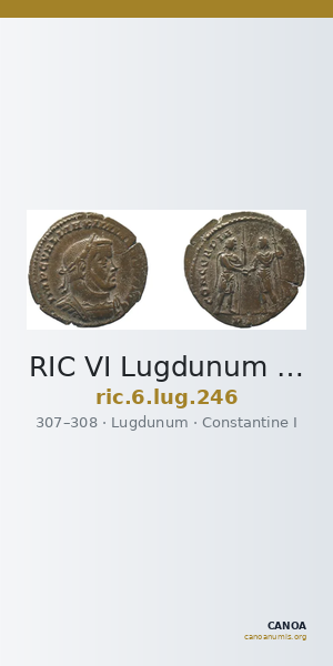 RIC VI Lugdunum 246 — CANOA