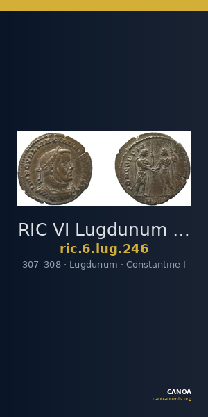 RIC VI Lugdunum 246 — CANOA