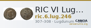 RIC VI Lugdunum 246 — CANOA