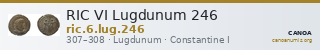 RIC VI Lugdunum 246 — CANOA