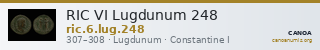 RIC VI Lugdunum 248 — CANOA