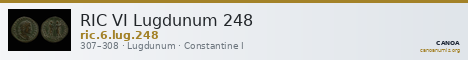 RIC VI Lugdunum 248 — CANOA