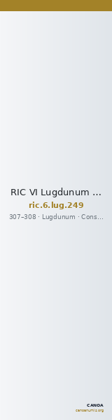 RIC VI Lugdunum 249 — CANOA