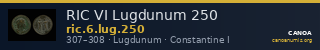 RIC VI Lugdunum 250 — CANOA