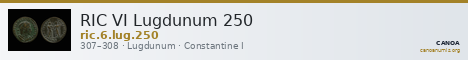 RIC VI Lugdunum 250 — CANOA