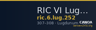 RIC VI Lugdunum 252 — CANOA
