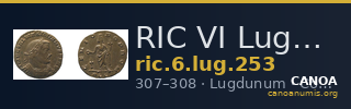 RIC VI Lugdunum 253 — CANOA
