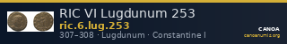 RIC VI Lugdunum 253 — CANOA