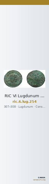 RIC VI Lugdunum 254 — CANOA
