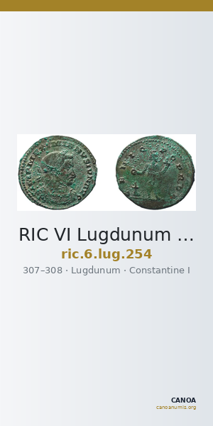 RIC VI Lugdunum 254 — CANOA
