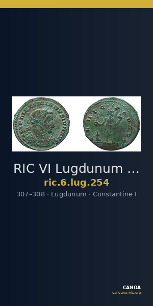 RIC VI Lugdunum 254 — CANOA