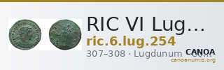 RIC VI Lugdunum 254 — CANOA