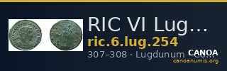 RIC VI Lugdunum 254 — CANOA