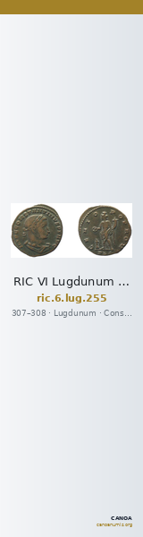 RIC VI Lugdunum 255 — CANOA