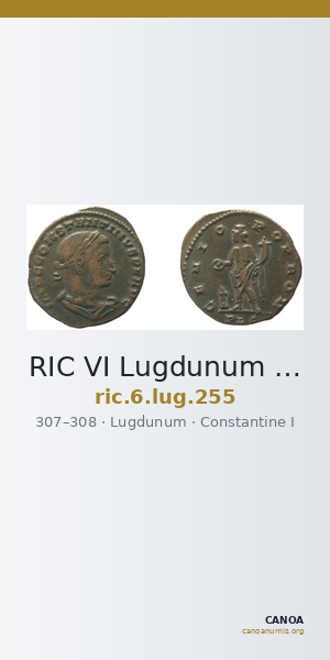 RIC VI Lugdunum 255 — CANOA