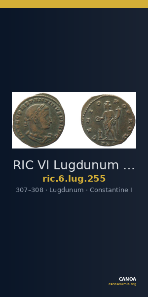 RIC VI Lugdunum 255 — CANOA