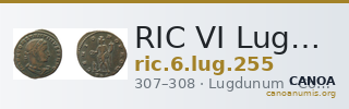 RIC VI Lugdunum 255 — CANOA