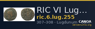RIC VI Lugdunum 255 — CANOA