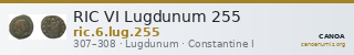 RIC VI Lugdunum 255 — CANOA