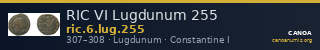 RIC VI Lugdunum 255 — CANOA