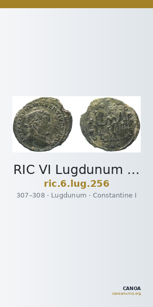 RIC VI Lugdunum 256 — CANOA