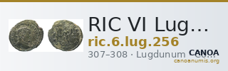 RIC VI Lugdunum 256 — CANOA