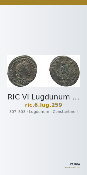 RIC VI Lugdunum 259 — CANOA