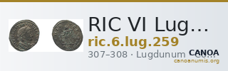 RIC VI Lugdunum 259 — CANOA