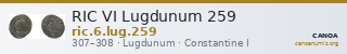 RIC VI Lugdunum 259 — CANOA