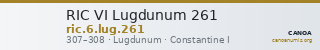 RIC VI Lugdunum 261 — CANOA