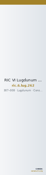 RIC VI Lugdunum 262 — CANOA