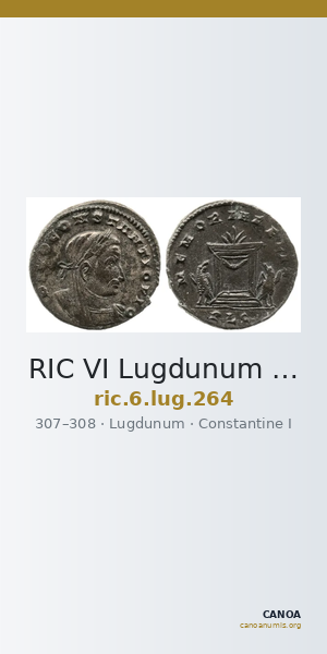 RIC VI Lugdunum 264 — CANOA