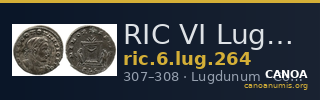 RIC VI Lugdunum 264 — CANOA