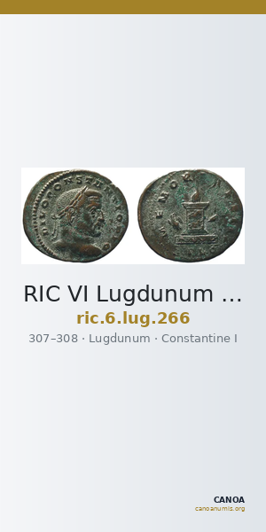 RIC VI Lugdunum 266 — CANOA