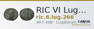 RIC VI Lugdunum 266 — CANOA