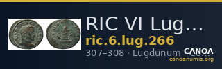 RIC VI Lugdunum 266 — CANOA