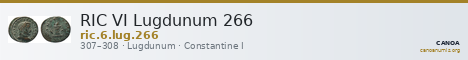 RIC VI Lugdunum 266 — CANOA